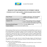 SLASPA: Consultant Selection for CATCOP – Design & Supervision of ARFF Works at Hewanorra International Airport